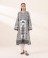 Women's RTW Lawn Black Printed Boxy Shirt